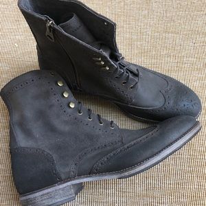 Andrew Marc Mens Size 10.5 Dark Brown/Deep Natural